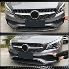 Mercedes CLA C117 2013–2019 Priekšējā bampera lūpas uzlika (AMG-Line SD 2017-2019, carbon) foto 4