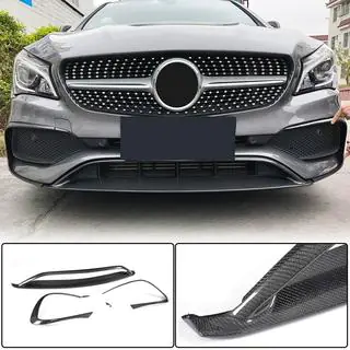 Priekšējā bampera lūpas uzlika (AMG-Line SD 2017-2019, carbon) foto 1