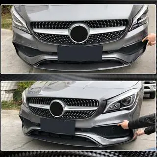 Priekšējā bampera lūpas uzlika (AMG-Line SD 2017-2019, carbon) foto 4