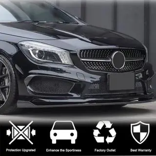 Priekšējā bampera uzlika Lip (CLA45 AMG SD 2013-2015, oglekļa šķiedra) foto 2