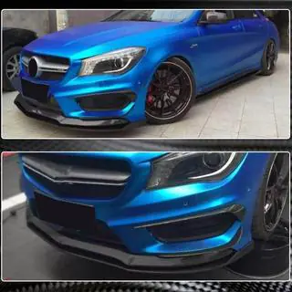 Priekšējā bampera uzlika Lip (CLA45 AMG SD 2013-2015, oglekļa šķiedra) foto 4