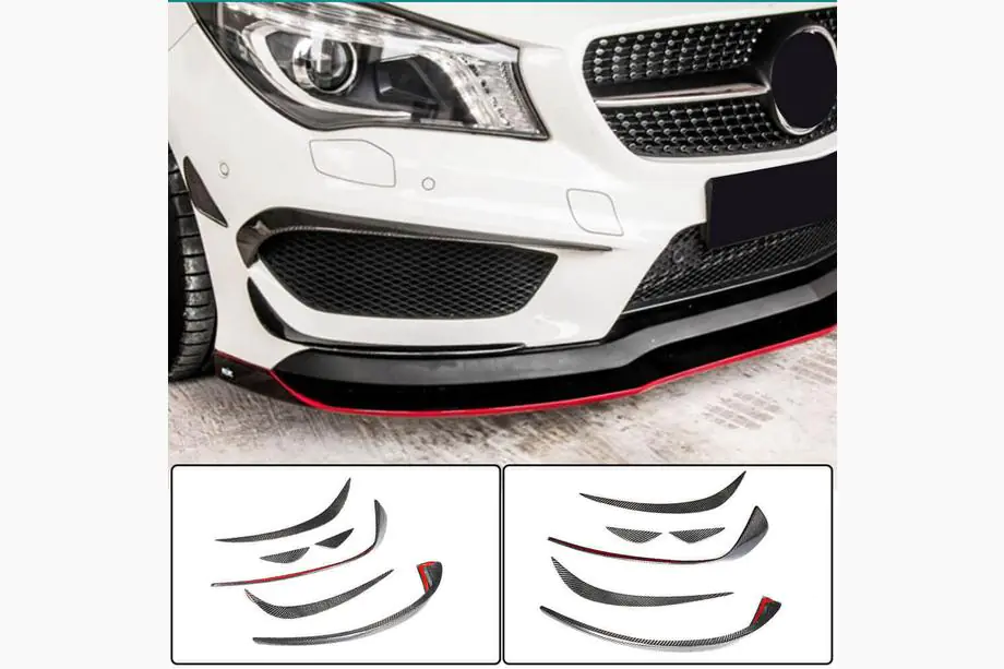 Mercedes CLA C117 2013–2019 Priekšējā bampera uzlikas no oglekļa šķiedras (CLA45 AMG SD 2013-2016) Image