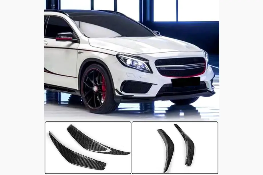 Mercedes CLA C117 2013–2019 Priekšējā bampera uzlikas (CLA45 AMG SD, Carbon) Image