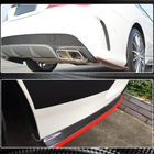 Mercedes CLA C117 2013–2019 Aizmugurējā bampera uzlikas V3 (AMG-Line / CLA45 AMG SD, oglekļa šķiedra) foto 8