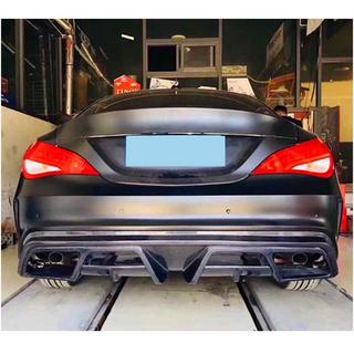 Aizmugurējā bampera difuzors V1 (AMG-Line / CLA45 AMG 2013-2016, oglekļa šķiedra) foto 2