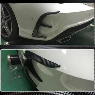 Aizmugurējā bampera uzlikas (AMG-Line / CLA45 AMG SD 2013-2016, oglekļa šķiedra) foto 4