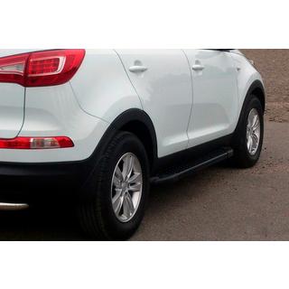 Sānu kāpšļi Allmond Black (2 gab., alumīnijs) Kia Sportage 2010–2015 foto 1