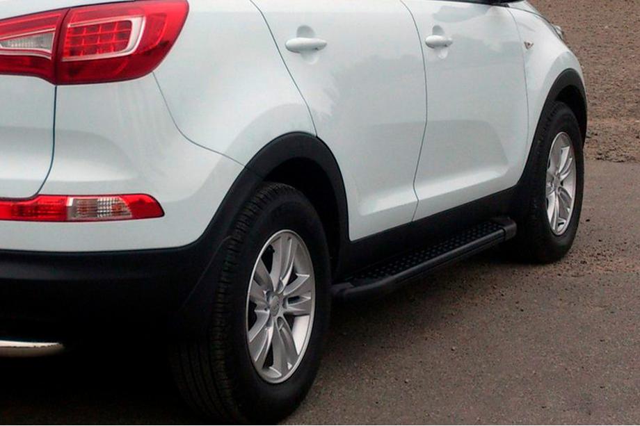 Kia Sportage 2010–2015 Sānu kāpšļi Allmond Black (2 gab., alumīnijs) Image