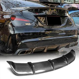 Aizmugurējā bampera difuzors V2 (AMG-Line / CLA45 AMG 2013-2016, oglekļa šķiedra) foto 2