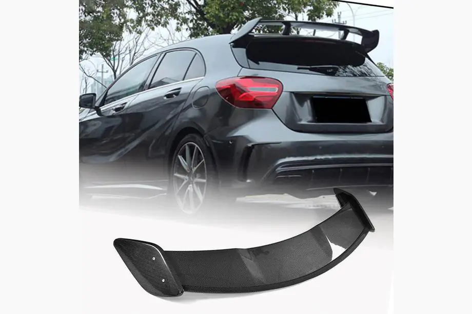 Mercedes A-class W176 2012–2018 Spoileris V1 (HB, oglekļa šķiedra) Image