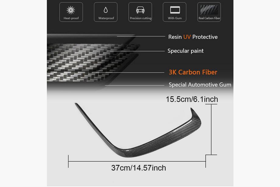 Mercedes A-class W176 2012–2018 Aizmugurējā bampera uzlikas (AMG-Line HB, karbons) Foto 5
