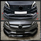 Mercedes A-class W176 2012–2018 Priekšējā bampera lūpa (A45 AMG, ABS) foto 4