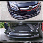 Mercedes A-class W176 2012–2018 Priekšējā bampera lūpa (lip) Lip V2 (AMG-Line / A45 AMG HB 2013-2015, oglekļa šķiedra) foto 4