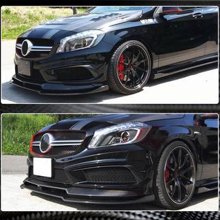 Priekšējā bampera lūpa (lip) Lip V2 (AMG-Line / A45 AMG HB 2013-2015, oglekļa šķiedra) foto 3