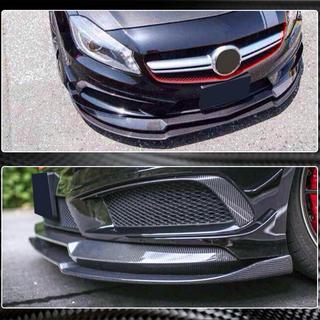 Priekšējā bampera lūpa (lip) Lip V2 (AMG-Line / A45 AMG HB 2013-2015, oglekļa šķiedra) foto 4