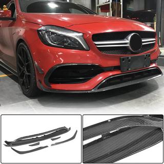 Priekšējā bampera lūpa (AMG-Line / A45 AMG HB 2016-2018, karbons) foto 1