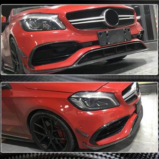 Priekšējā bampera lūpa (AMG-Line / A45 AMG HB 2016-2018, karbons) foto 3