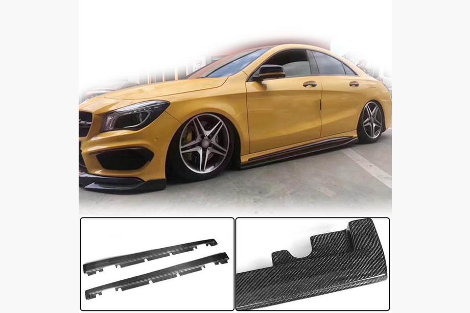 Mercedes A-class W176 2012–2018 Sānu sliekšņi V3 (Karbons) Image