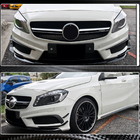 Mercedes A-class W176 2012–2018 Priekšējā bampera uzlikas (AMG-Line / A45 AMG HB 2013-2015, karbons) foto 3