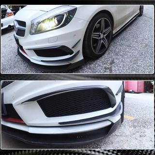 Priekšējā bampera uzlikas (AMG-Line / A45 AMG HB 2013-2015, karbons) foto 4