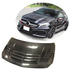 Mercedes A-class W176 2012–2018 Motora pārsegs (oglekļa šķiedra) foto 1