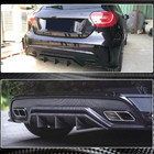 Mercedes A-class W176 2012–2018 Aizmugurējā bufera difuzors V2 (AMG-Line / A45 AMG HB) foto 3