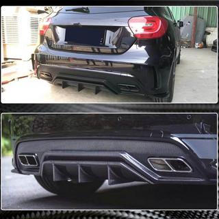 Aizmugurējā bufera difuzors V2 (AMG-Line / A45 AMG HB) foto 3