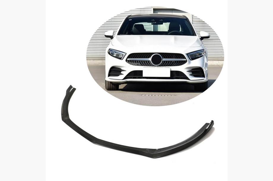 Mercedes A-class W177 2018– Priekšējā bufera lūpas uzlika Lip V2 (AMG-Line SD 2018-2021, oglekļa šķiedra) Foto 1