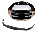 Mercedes A-class W177 2018– Priekšējā bampera lūpa Lip V3 (AMG-Line SD 2018-2021, oglekļa šķiedra) foto 1