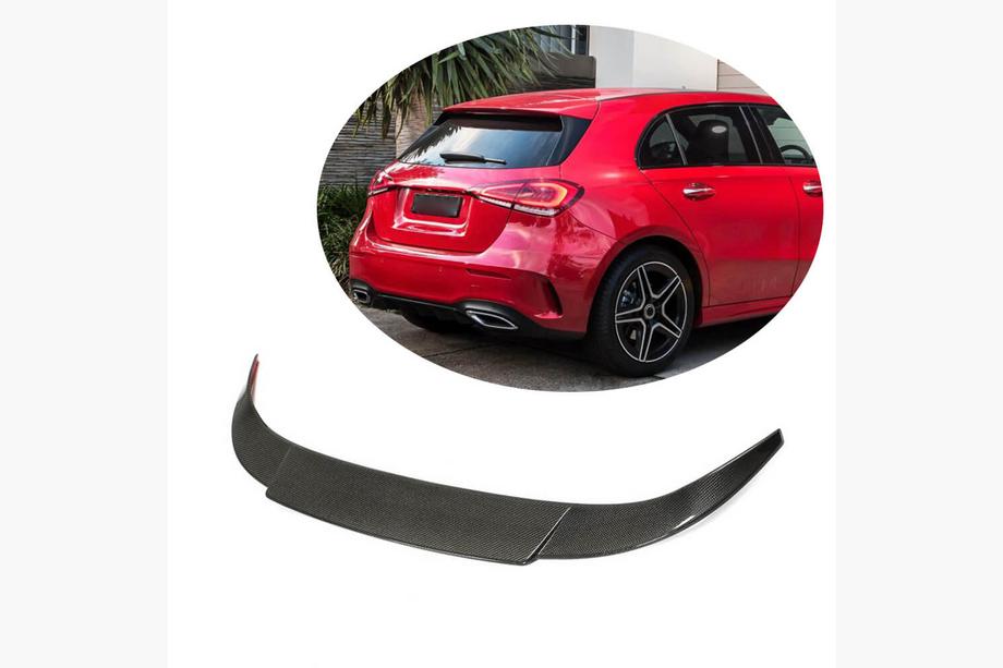 Mercedes A-class W177 2018– Spoileris V2 (HB, oglekļa šķiedra) Image