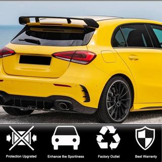 Aizmugurējā bufera uzlikas (A45 AMG 2021-2023, oglekļa šķiedra) foto 2