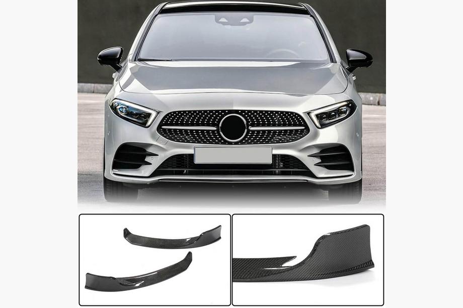 Mercedes A-class W177 2018– Priekšējā bufera uzlikas Flap (AMG-Line 2018-2021, oglekļa šķiedra) Image