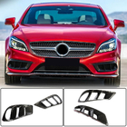 Mercedes CLS C218 2011–2018 Priekšējā bampera uzlikas (AMG-Line SD 2015-2018, oglekļa šķiedra) foto 1