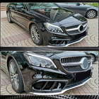 Mercedes CLS C218 2011–2018 Priekšējā bampera uzlikas (AMG-Line SD 2015-2018, oglekļa šķiedra) foto 3