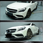 Mercedes CLS C218 2011–2018 Priekšējā bampera lūpa Lip V1 (CLS63 AMG SD 2015-2018, oglekļa šķiedra) foto 5