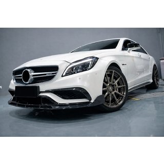 Priekšējā bampera lūpa Lip V2 (CLS63 AMG SD 2015-2018, oglekļa šķiedra)