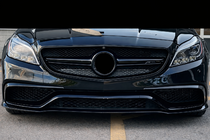 Mercedes CLS C218 2011–2018 Priekšējā bampera lūpa (CLS63 AMG SD 2015-2018, oglekļa šķiedra) foto 5