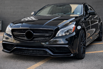 Mercedes CLS C218 2011–2018 Priekšējā bampera lūpa (CLS63 AMG SD 2015-2018, oglekļa šķiedra) foto 3