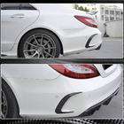Mercedes CLS C218 2011–2018 Aizmugurējā bampera uzlikas (Base / CLS63 AMG SD 2015-2018, oglekļa šķiedra) foto 4