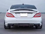 Mercedes CLS C218 2011–2018 Aizmugurējā bufera difuzors (AMG-Line/CLS63 AMG 2011-2014, oglekļa šķiedra) foto 2