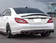 Mercedes CLS C218 2011–2018 Aizmugurējā bufera difuzors (AMG-Line/CLS63 AMG 2011-2014, oglekļa šķiedra) foto 3