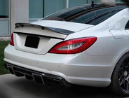 Mercedes CLS C218 2011–2018 Aizmugurējā bufera difuzors (AMG-Line/CLS63 AMG 2011-2014, oglekļa šķiedra) foto 4