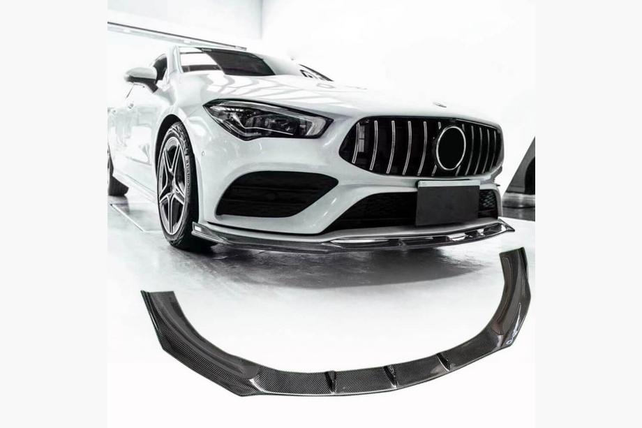 Mercedes CLA C118 2019– Priekšējā bufera lūpas uzlika Lip (SD 2019-2022, karbons) Image