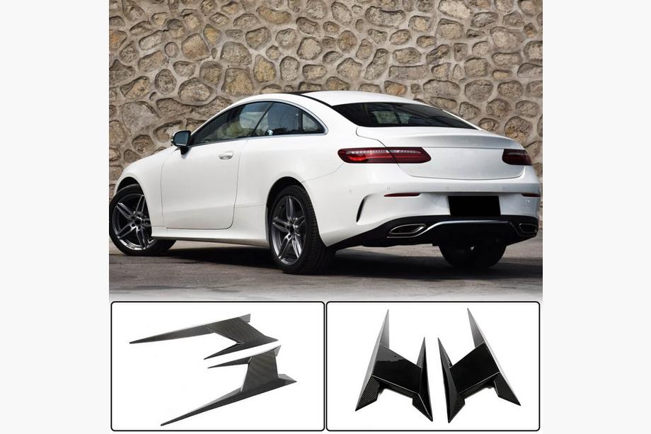 Mercedes E-class coupe C238 2016–2024 Aizmugurējo spārnu uzlikas (AMG-Line 2017-2019, oglekļa šķiedra) Foto 1