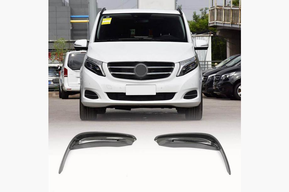 Mercedes Vito/V klase W447 2014– Miglas lukturu apdares uzlikas (V-Class 2014-2019, oglekļa šķiedra) Foto 1