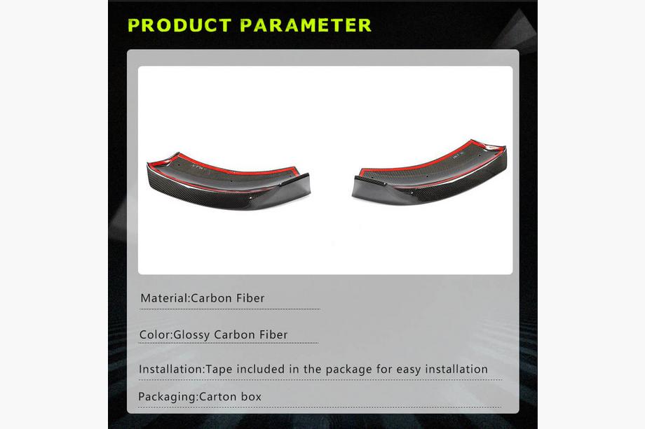 Mercedes Vito/V klase W447 2014– Priekšējā bampera uzlikas Flap (V Class 2014-2019, karbons) Foto 4