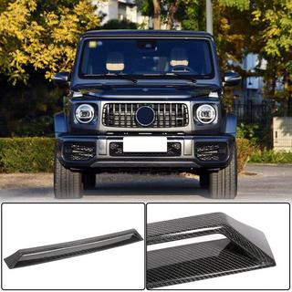 Priekšējā bampera uzlika V2 (G63 AMG, sausais karbons) foto 1