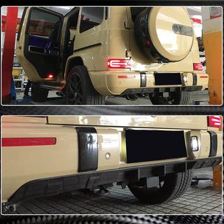 Aizmugurējā bampera difuzors V1 (G63 AMG, oglekļa šķiedra) foto 4