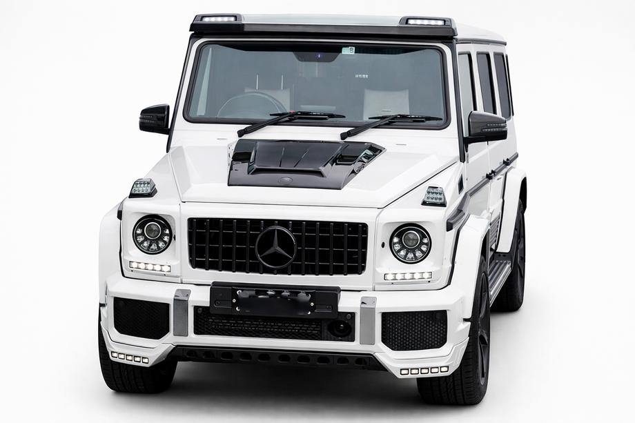 Mercedes G class W463 1990–2018 BRBS motora pārsega uzlika (2004-2018, karbon) Image