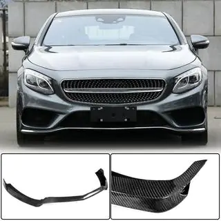 Priekšējā bampera lūpa Lip V1 (AMG-Line 2015-2018, oglekļa šķiedra) foto 1